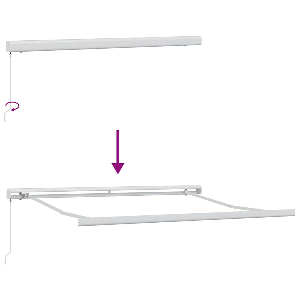 Behúzható napellenző Sárga és narancs 300 x 250 cm