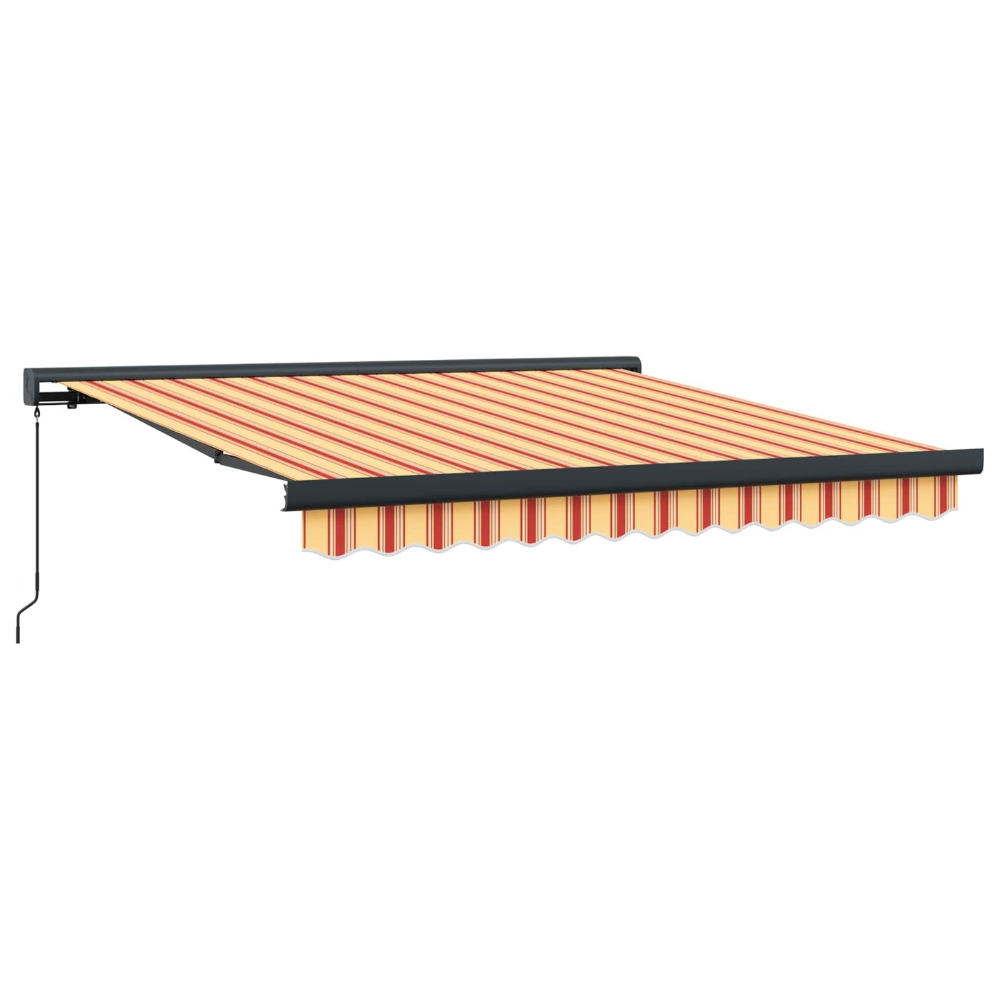 Behúzható napellenző Sárga és narancs 300 x 250 cm