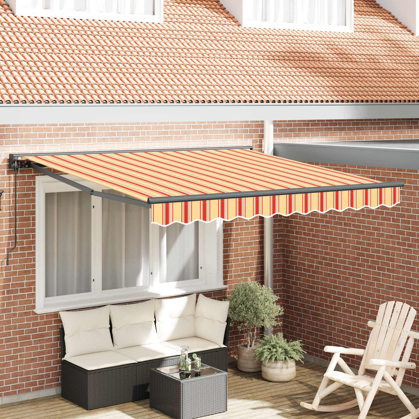 Napernyő keret Sokszínű 300 x 250 cm Poliészter PU bevonattal