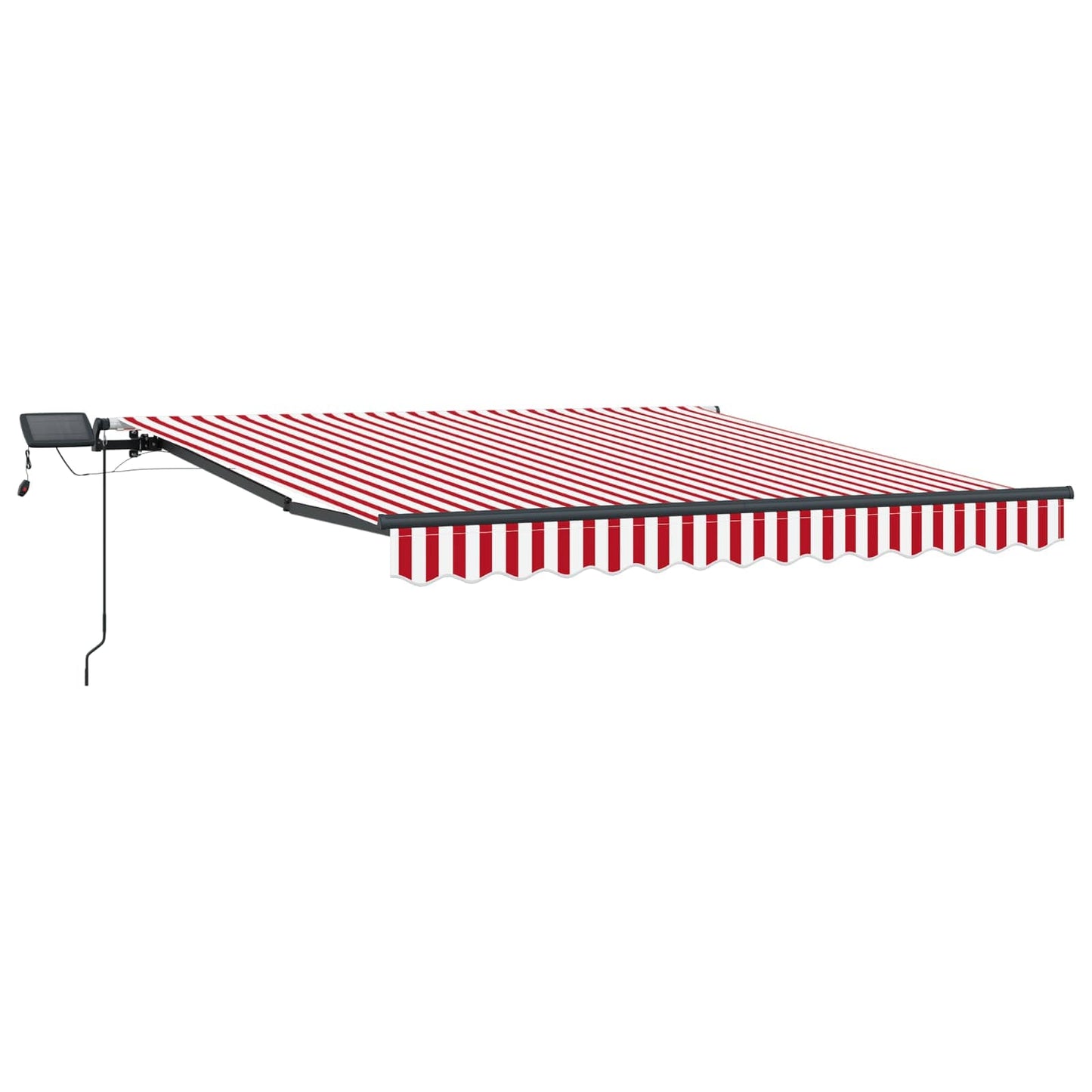Behúzható napellenző Piros és Fehér 300 x 250 cm