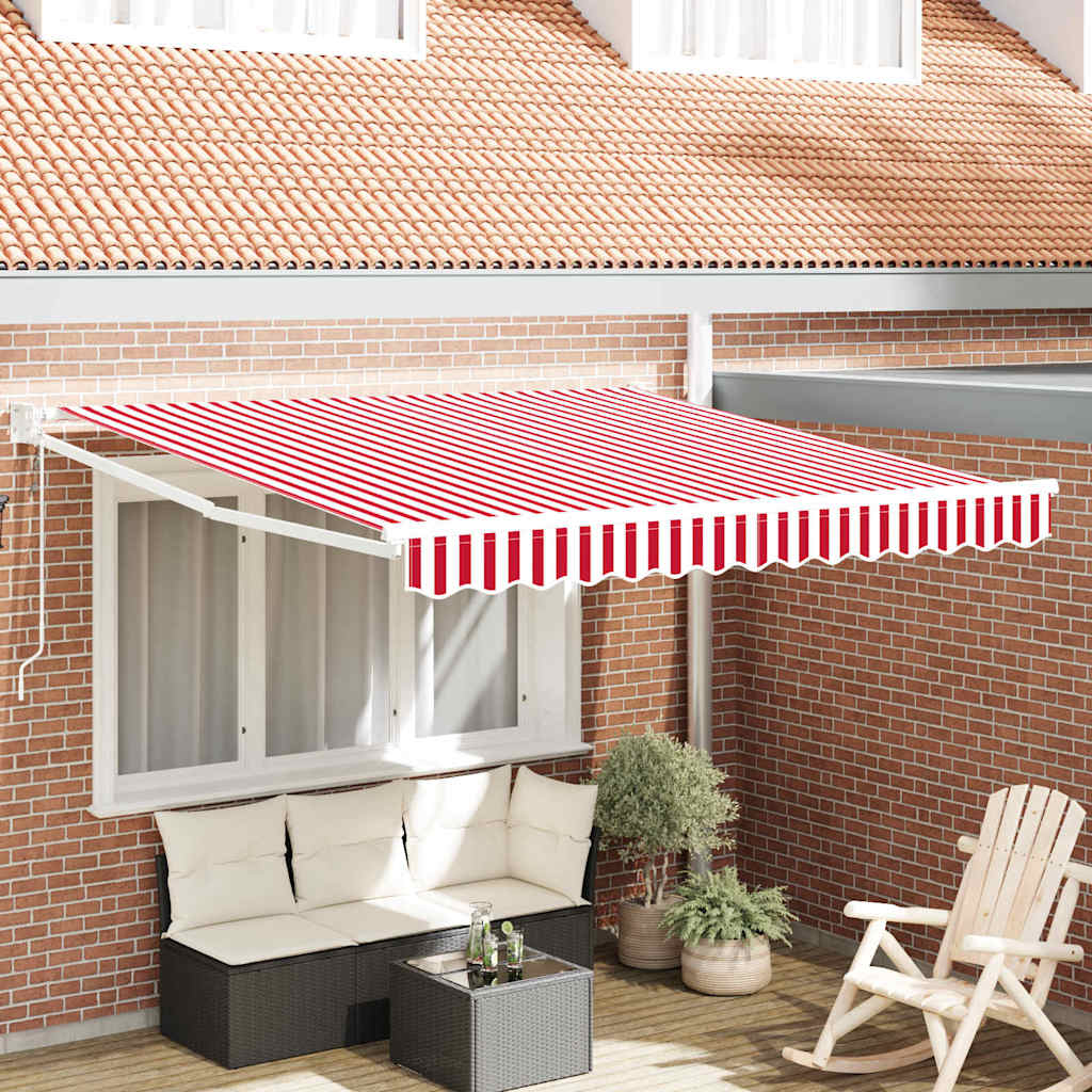 Napernyő Piros 300 x 250 cm Poliészter és fém