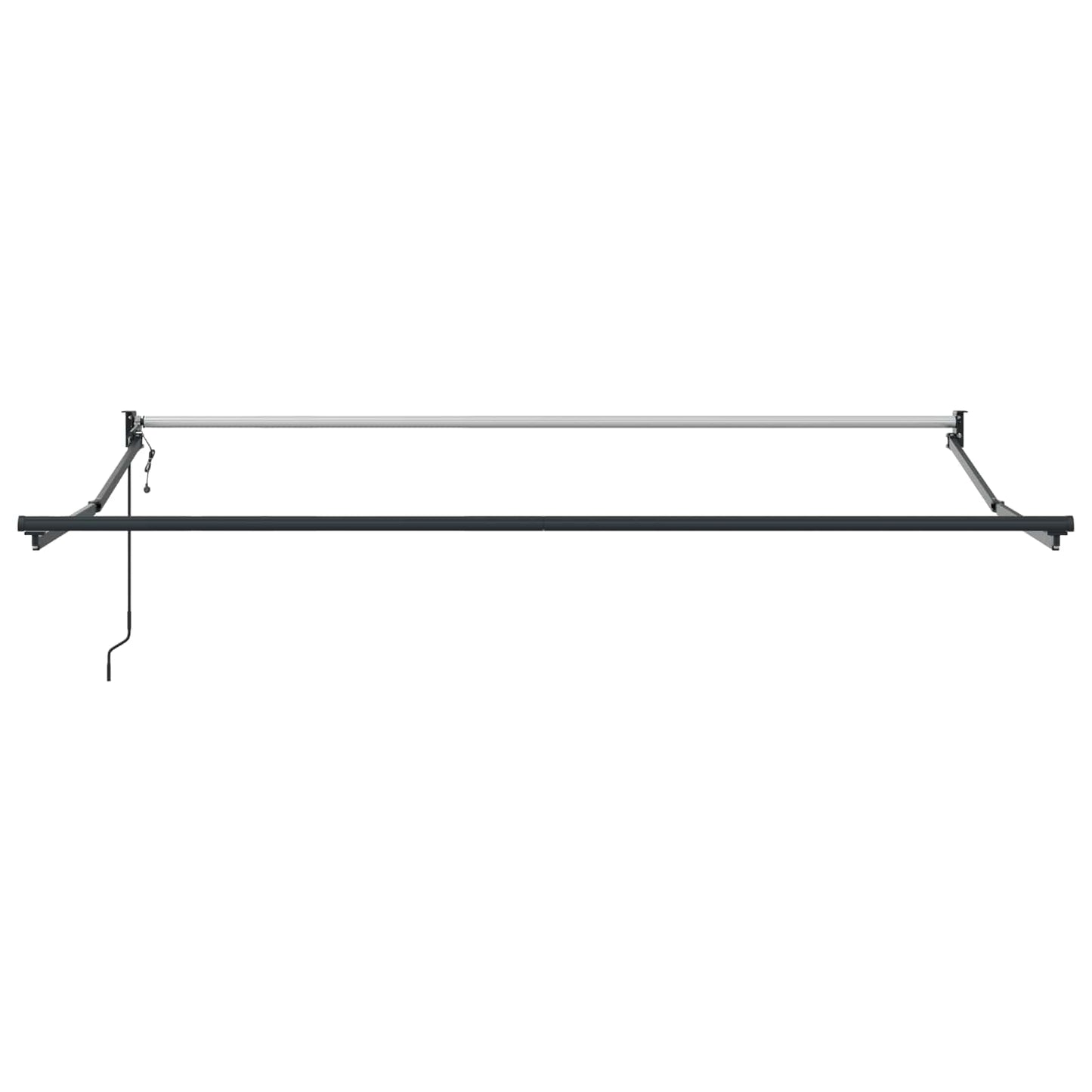 Napernyő Piros és Fehér 300 x 250 cm Poliészter és fém