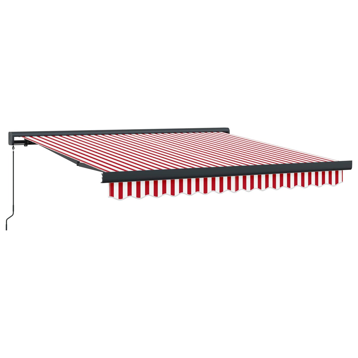 Behúzható napellenző Piros és Fehér 300 x 250 cm
