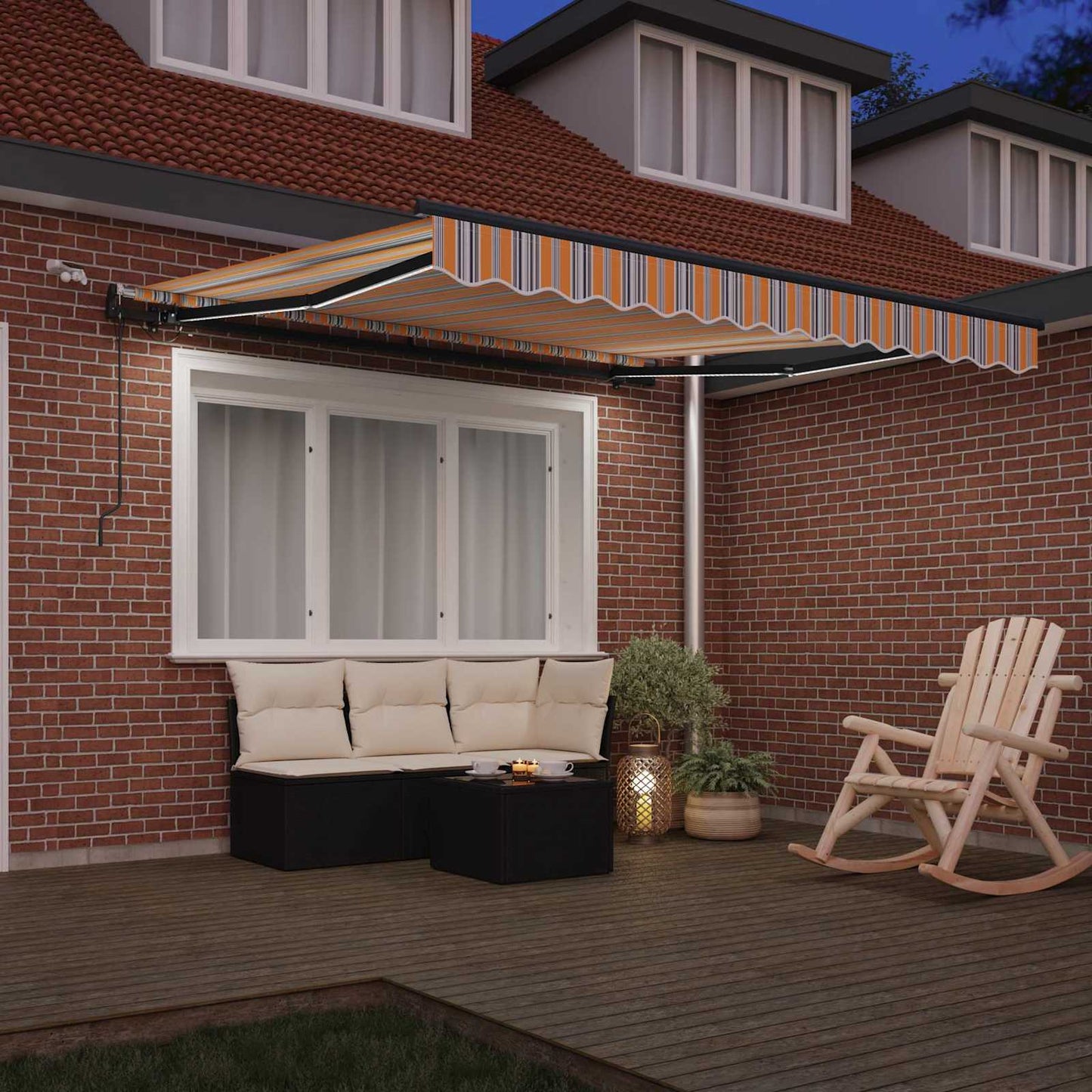 Behúzható napellenző Sokszínű 300 x 250 cm Poliészter