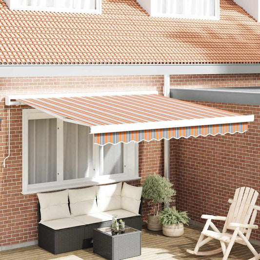 Behúzható napellenző Sokszínű 300 x 250 cm Szövet és Fém
