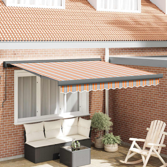Behúzható napellenző Sokszínű 300 x 250 cm Szövet és Fém