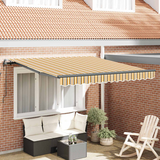 Behúzható napellenző Sokszínű 300 x 250 cm Szövet és Alumínium