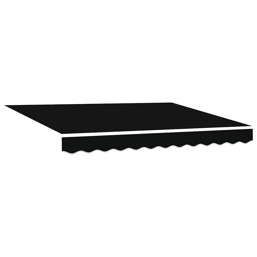 Behúzható napellenző Fekete 300 x 250 cm Szövet és Alumínium