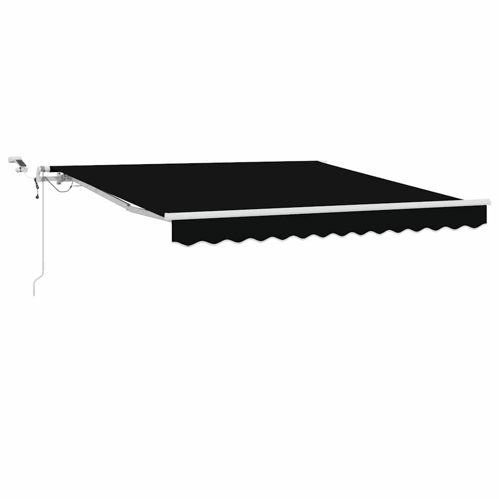 Behúzható napellenző Fekete 300 x 250 cm Poliészter