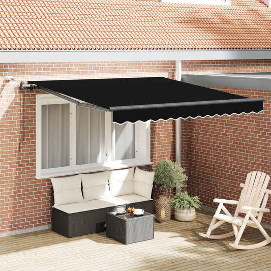 Napernyő Anyag Fekete 300 x 250 cm Poliészter