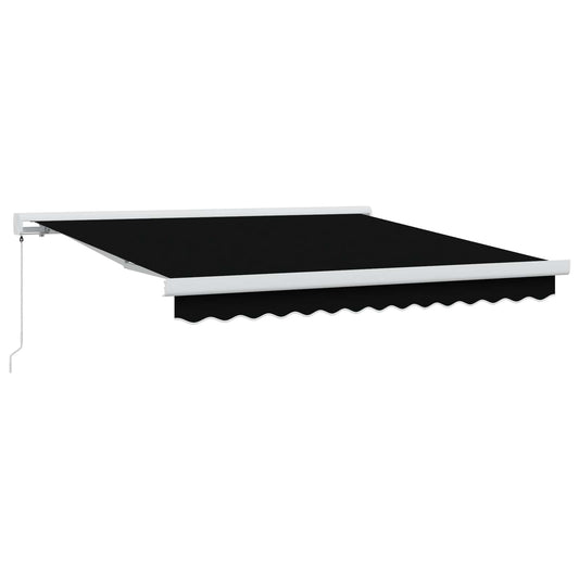 Behúzható napellenző Fekete 300 x 250 cm Szövet és Fém