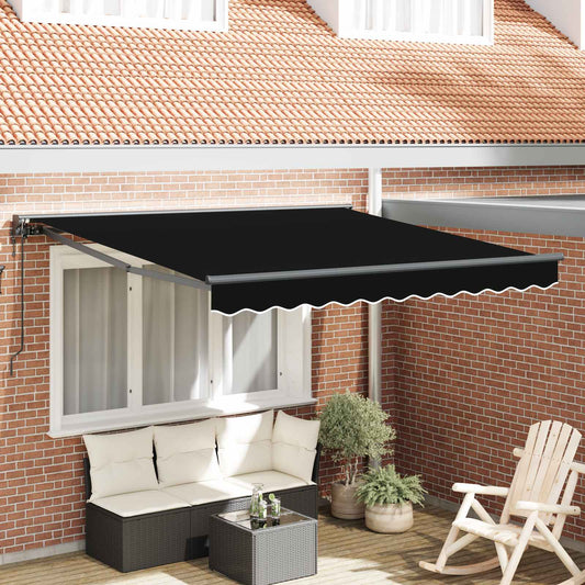 Napernyő keret Fekete 300 x 250 cm Poliészter PU bevonattal