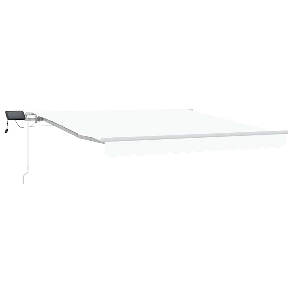 Behúzható napellenző Fehér 300 x 250 cm Szövet és Alumínium