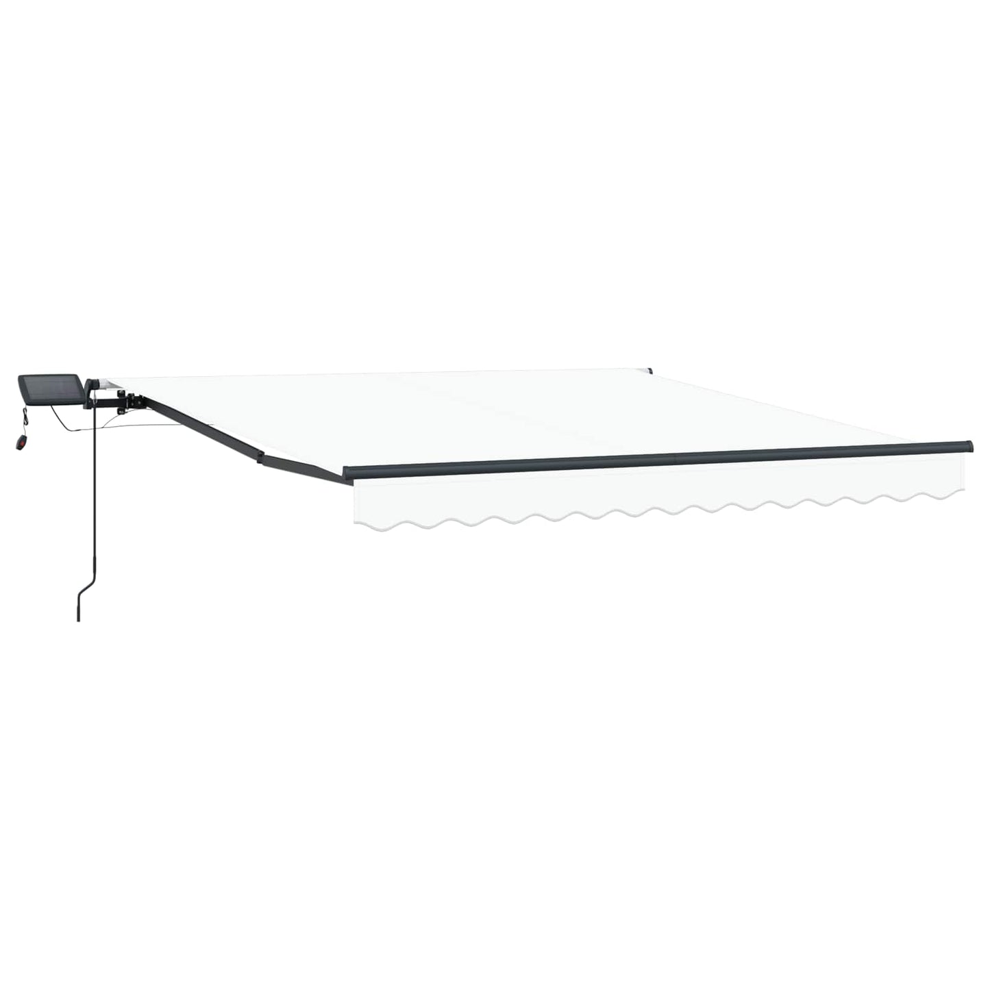 Behúzható napellenző Fehér 300 x 250 cm Szövet és Alumínium
