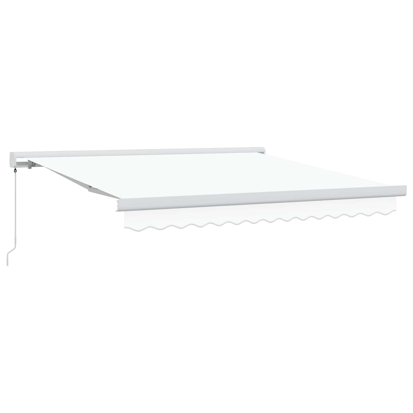 Behúzható napellenző Fehér 300 x 250 cm Vászon és Alumínium