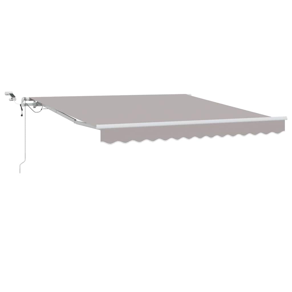 Behúzható napellenző Világosszürke 300 x 250 cm Poliészter