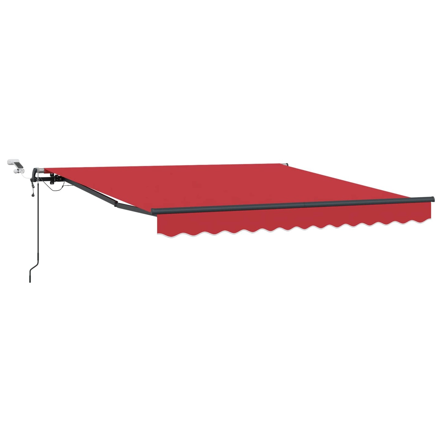 Behúzható napellenző Piros 300 x 250 cm Poliészter