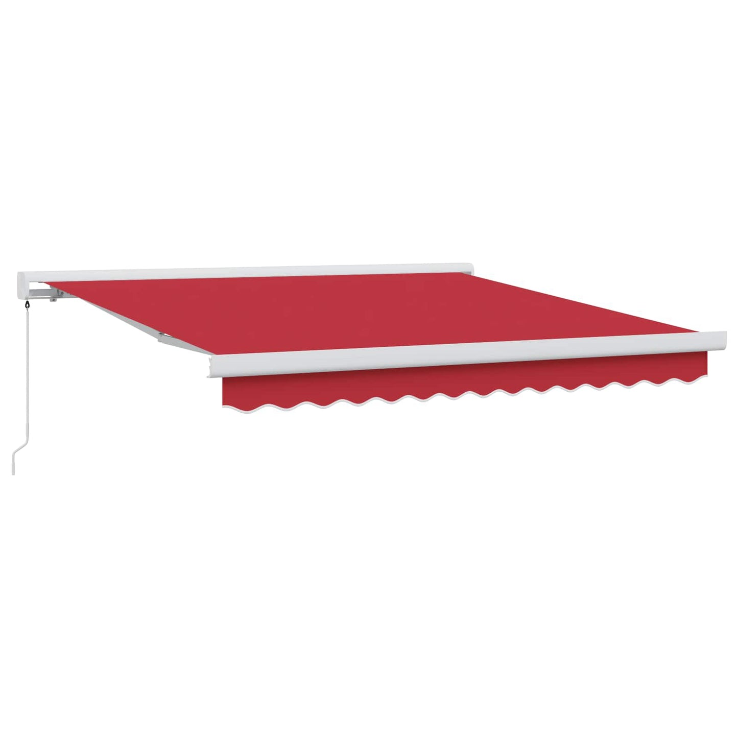 Behúzható napellenző Piros 300 x 250 cm Szövet és Fém