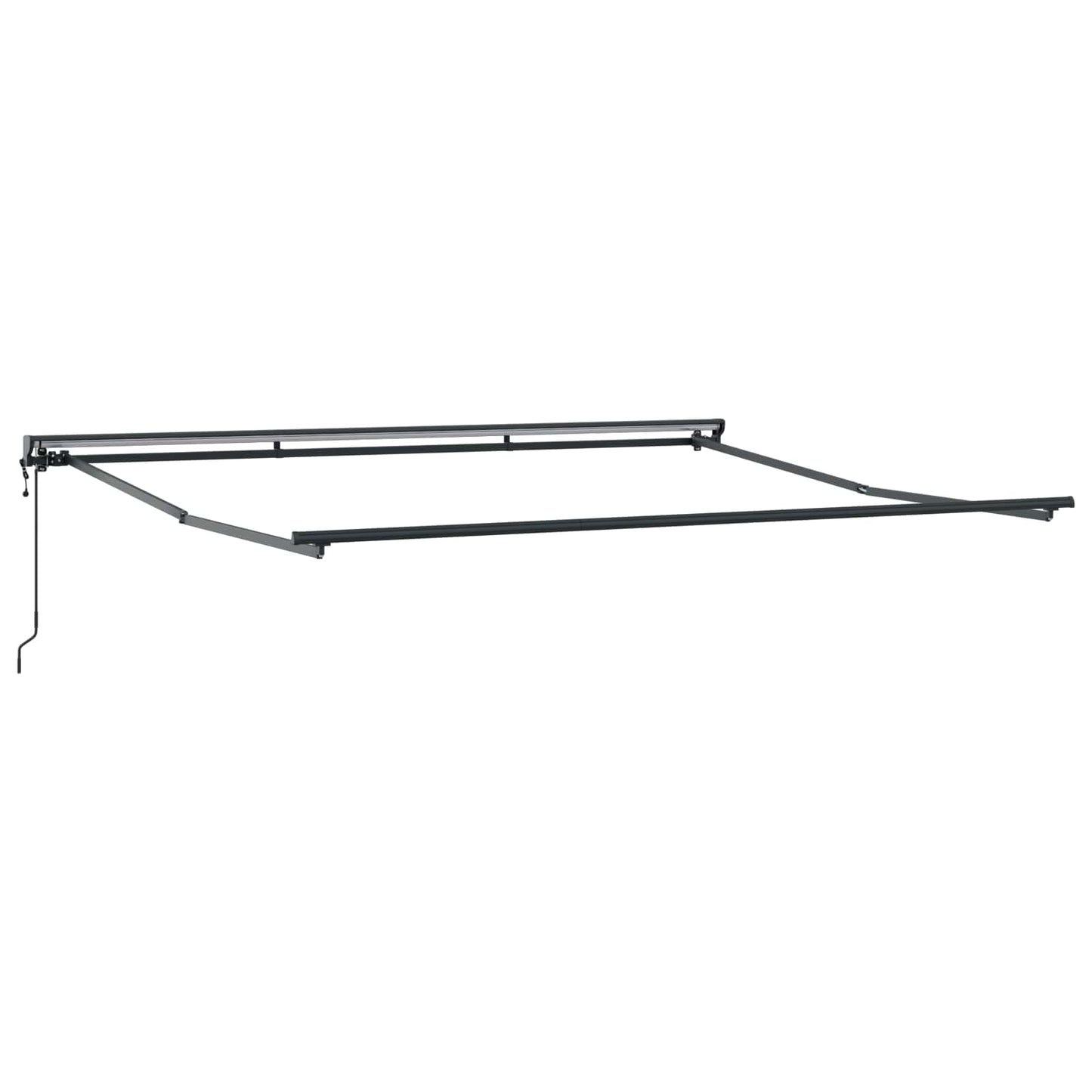 Behúzható napellenző narancssárga és barna 350 x 250 cm