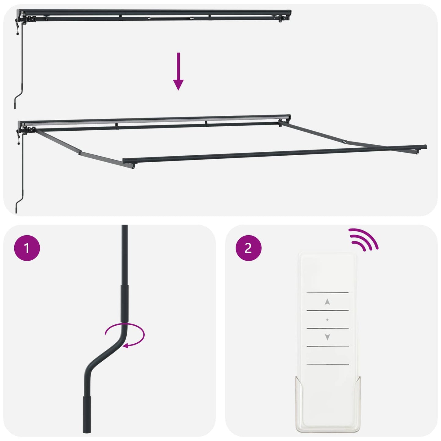 Behúzható napellenző narancssárga és barna 350 x 250 cm
