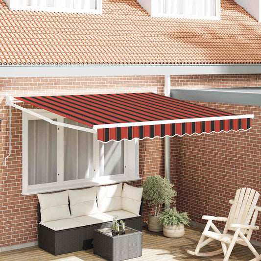 Napernyő Narancs és Barna 350 x 250 x 165 cm Poliészter