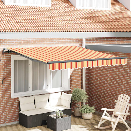 Behúzható napellenző Sárga és narancs 350 x 250 cm