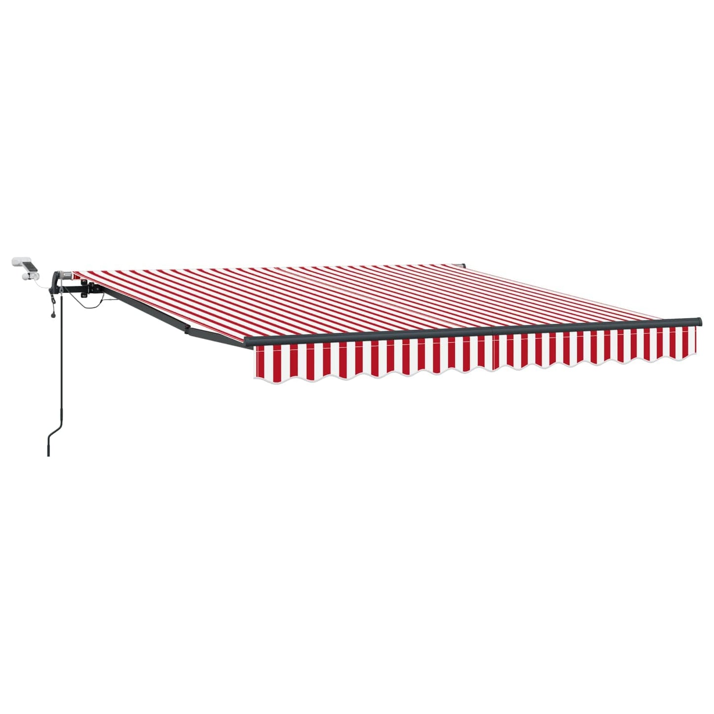 Napernyő Anyag Piros és Fehér 350 x 250 cm Poliészter