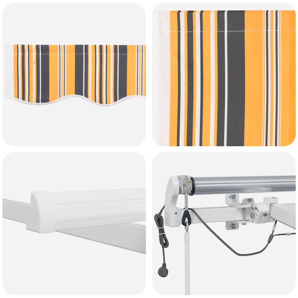 Behúzható napellenző Sokszínű 350 x 250 cm Poliészter