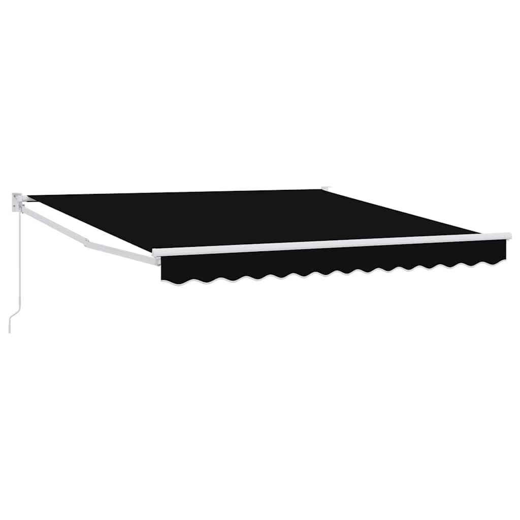 Behúzható napellenző Fekete 350 x 250 cm