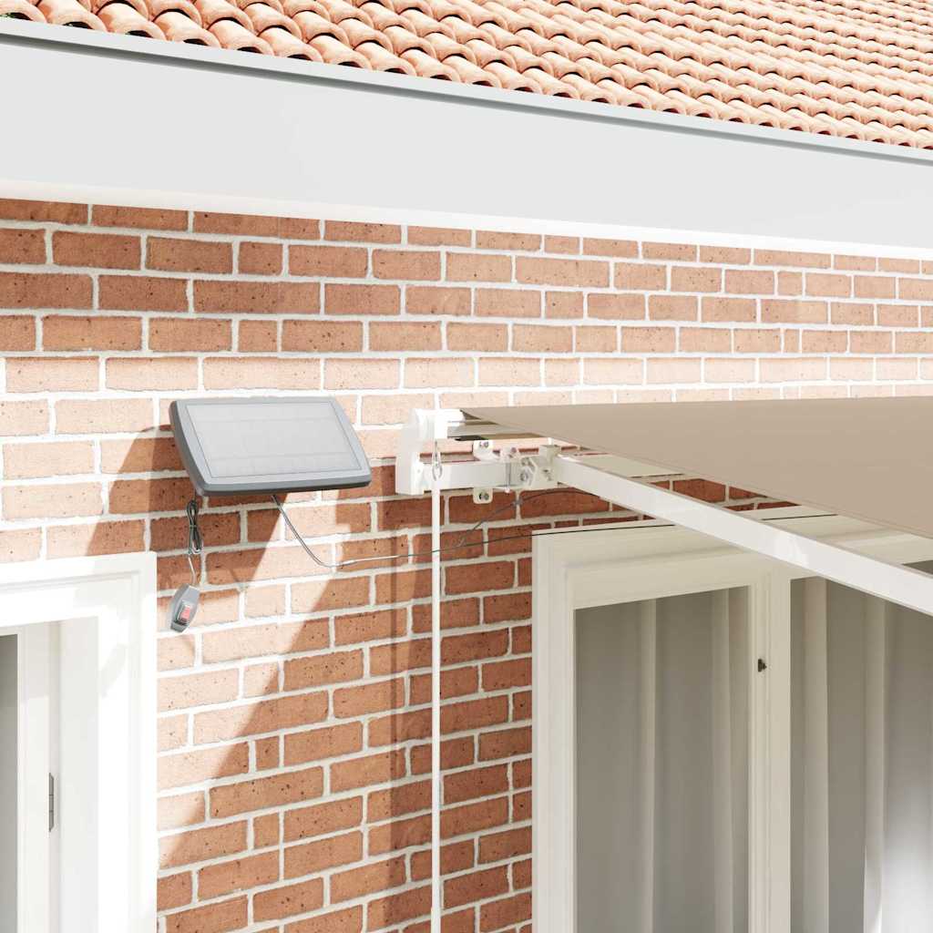 Behúzható napellenző Bézs 350 x 250 cm Szövet és Alumínium