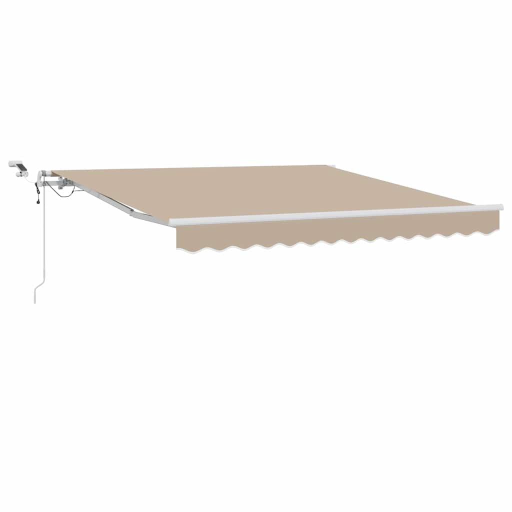 Behúzható napellenző Bézs 350 x 250 cm Poliészter