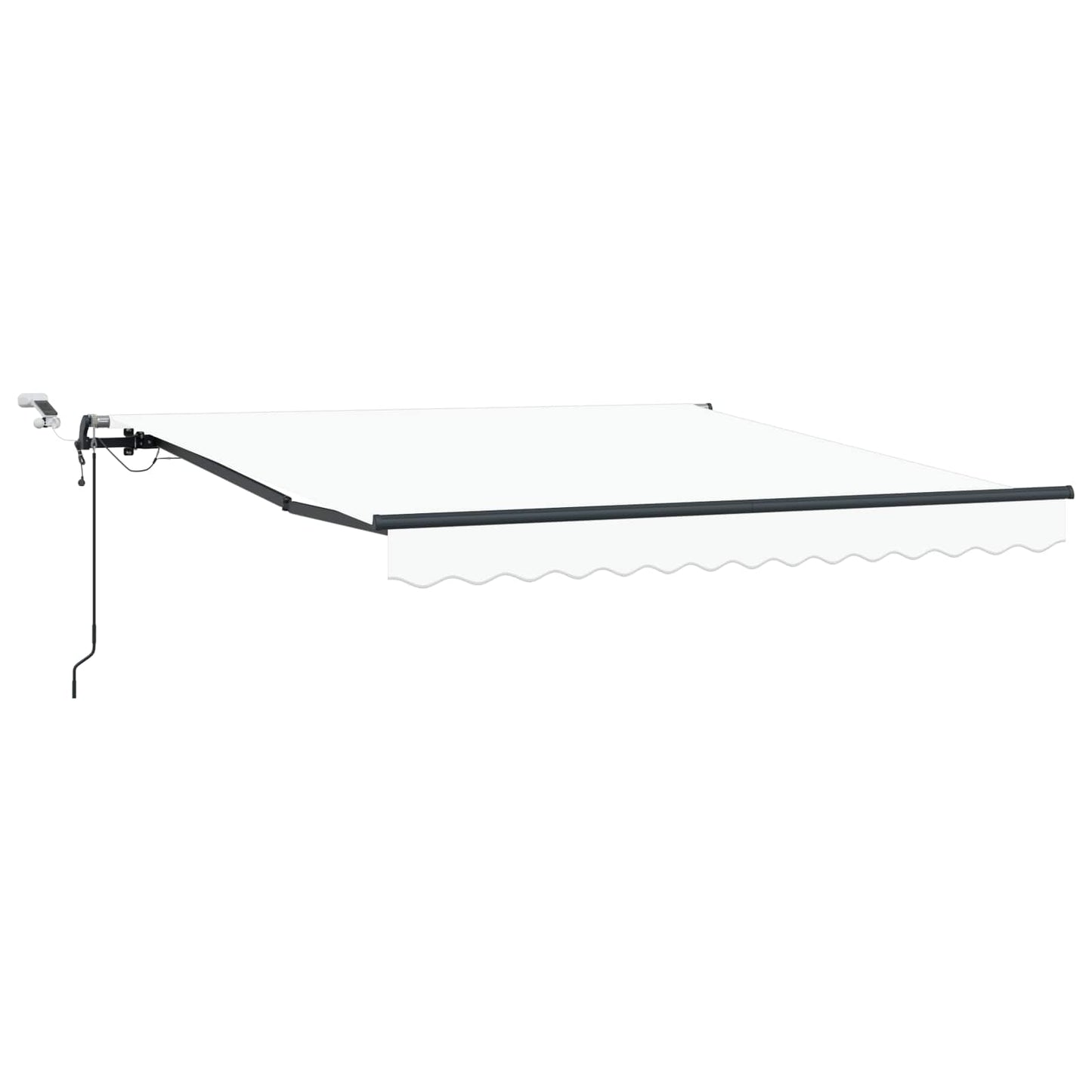 Behúzható napellenző Fehér 350 x 250 cm Poliészter