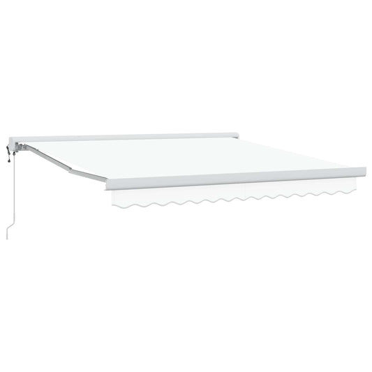 Napernyő Fehér 350 x 250 x 165 cm Pamut és Alumínium