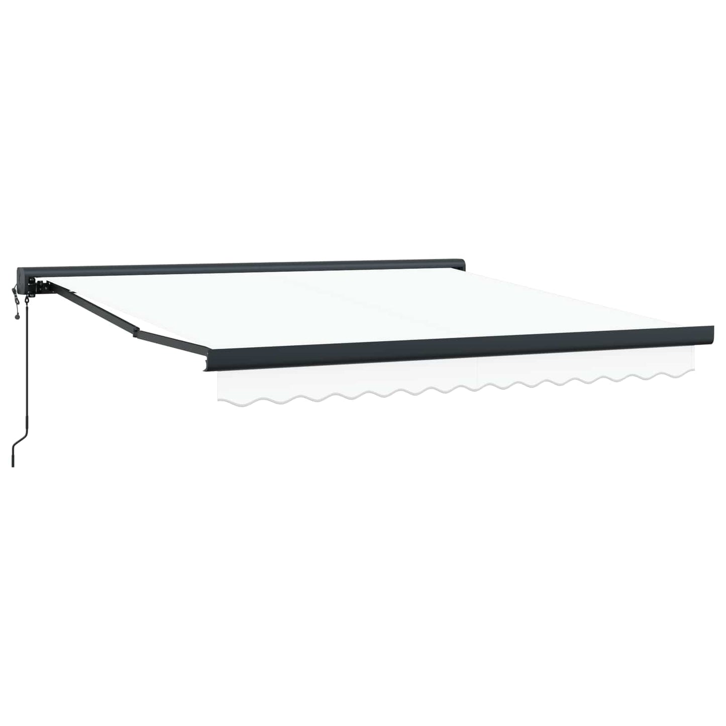 Behúzható napellenző Fehér 350 x 250 x 165 cm Szövet és Fém