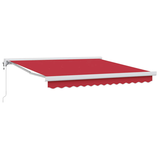 Napernyő Piros 350 x 250 x 165 cm Pamut és Alumínium