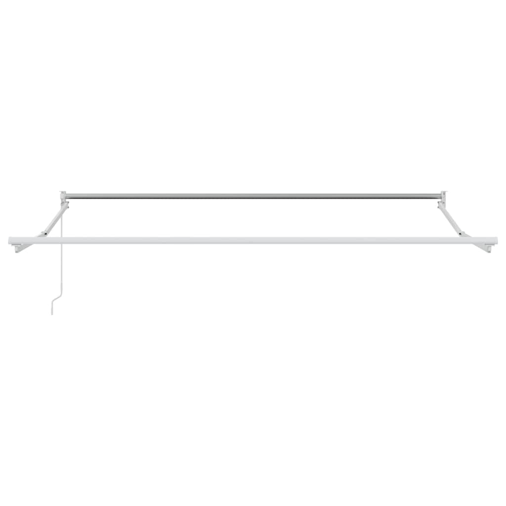 Behúzható napellenző Zöld és Fehér 350 x 250 cm