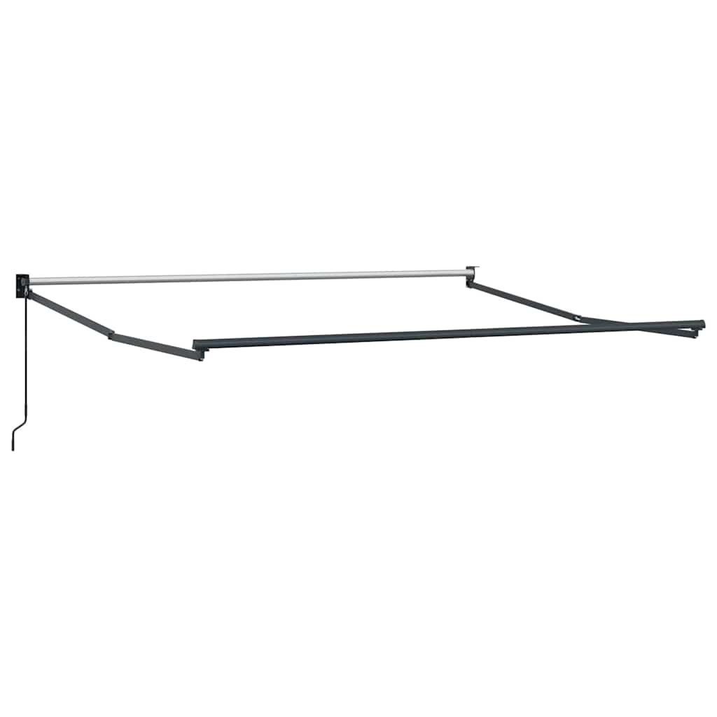 Behúzható napellenző Zöld és Fehér 350 x 250 cm