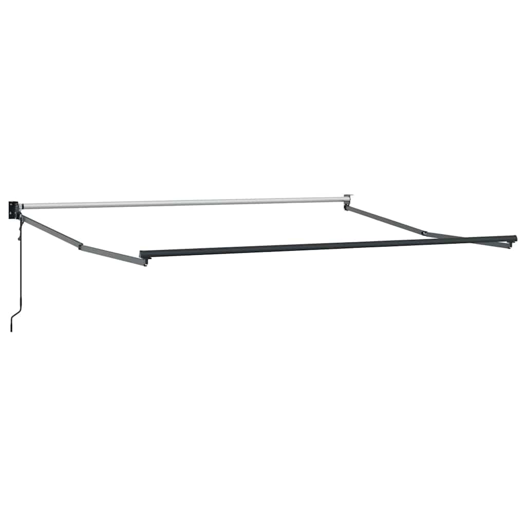 Behúzható napellenző Zöld és Fehér 350 x 250 cm