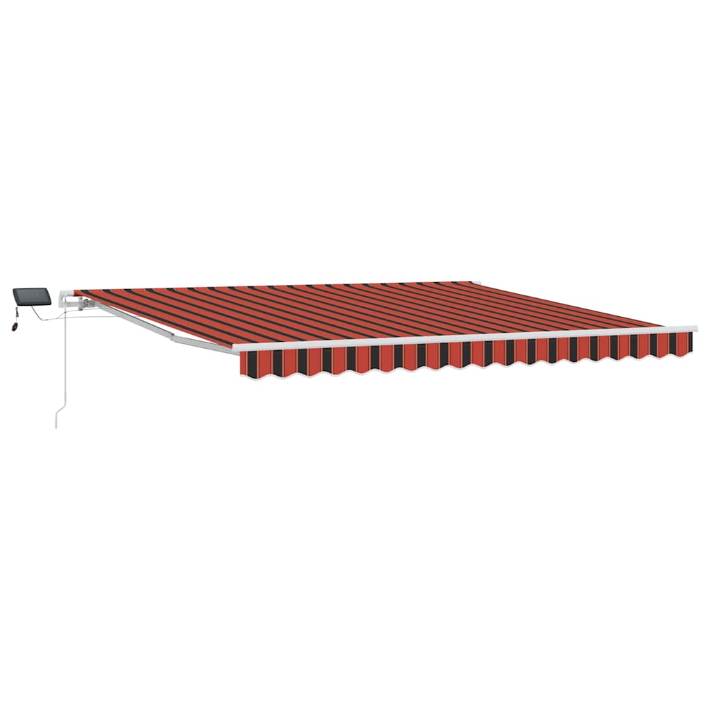 Behúzható napellenző narancssárga és barna 400 × 300 cm