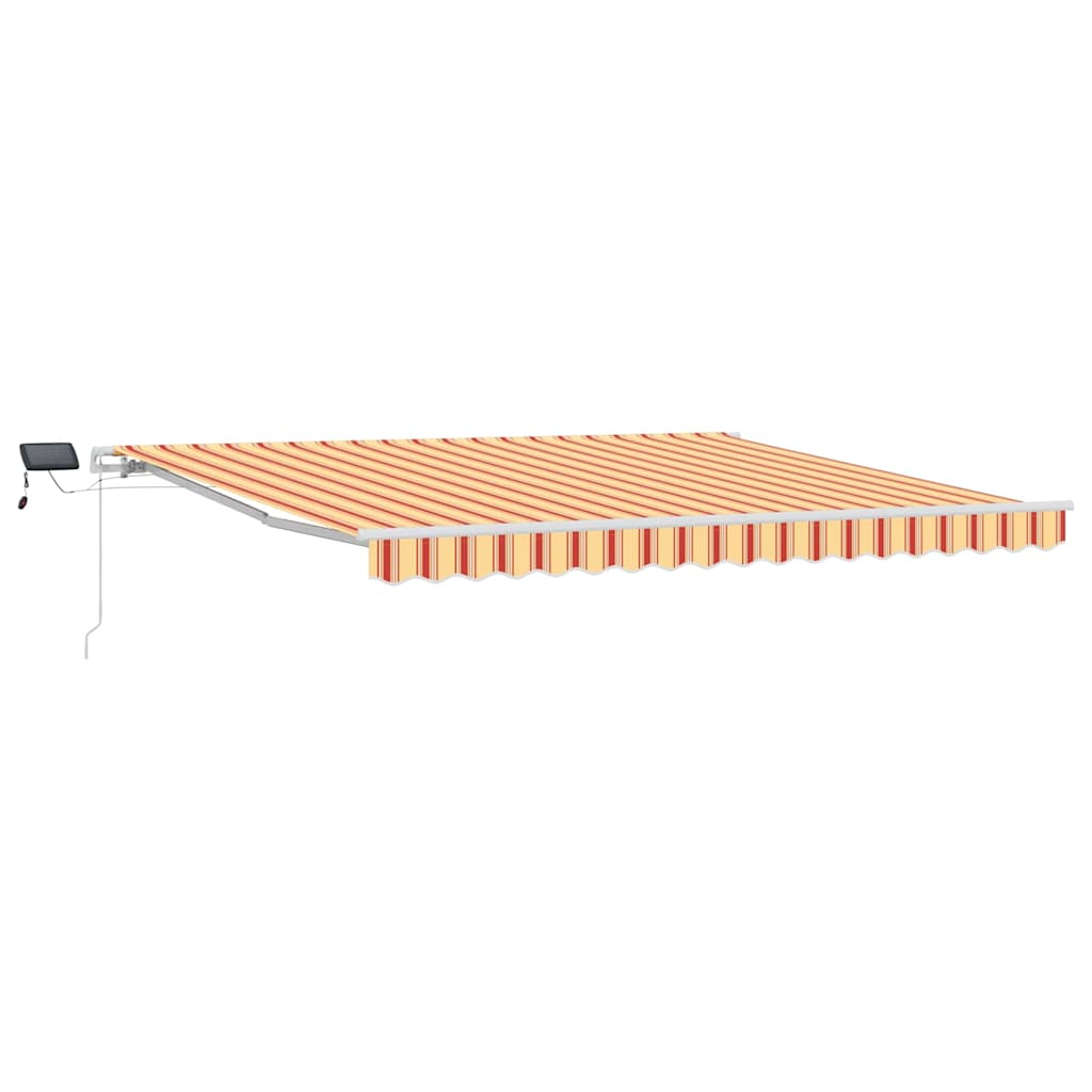Behúzható napellenző Sárga és narancs 400 × 300 cm