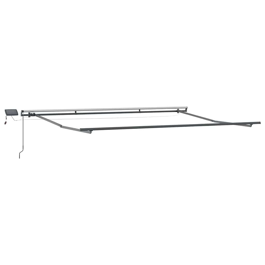 Behúzható napellenző Sárga és narancs 400 × 300 cm