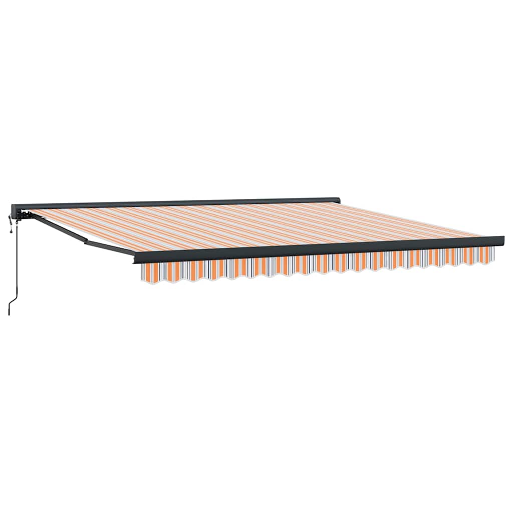 Behúzható napellenző Sokszínű 400 × 300 cm Szövet és Fém