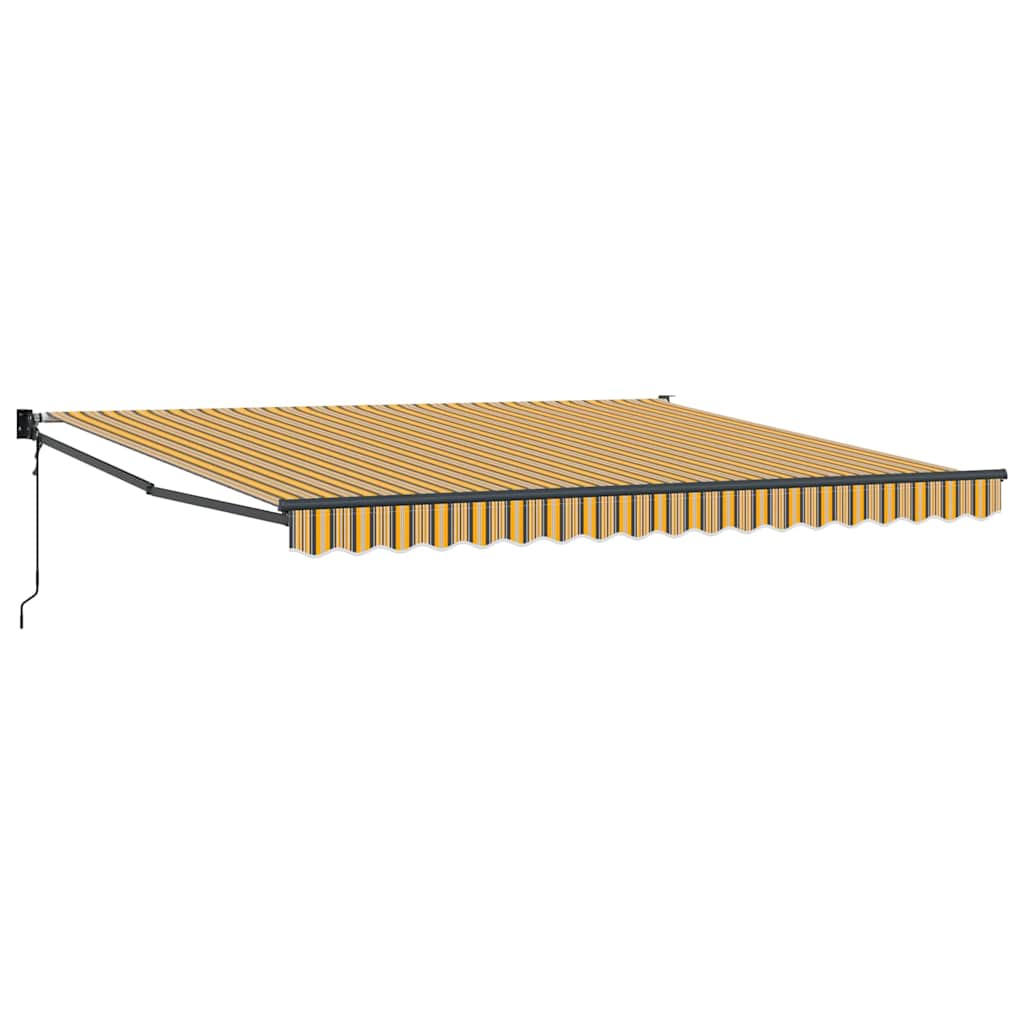 Behúzható napellenző Sokszínű 400 × 300 cm Poliészter és fém