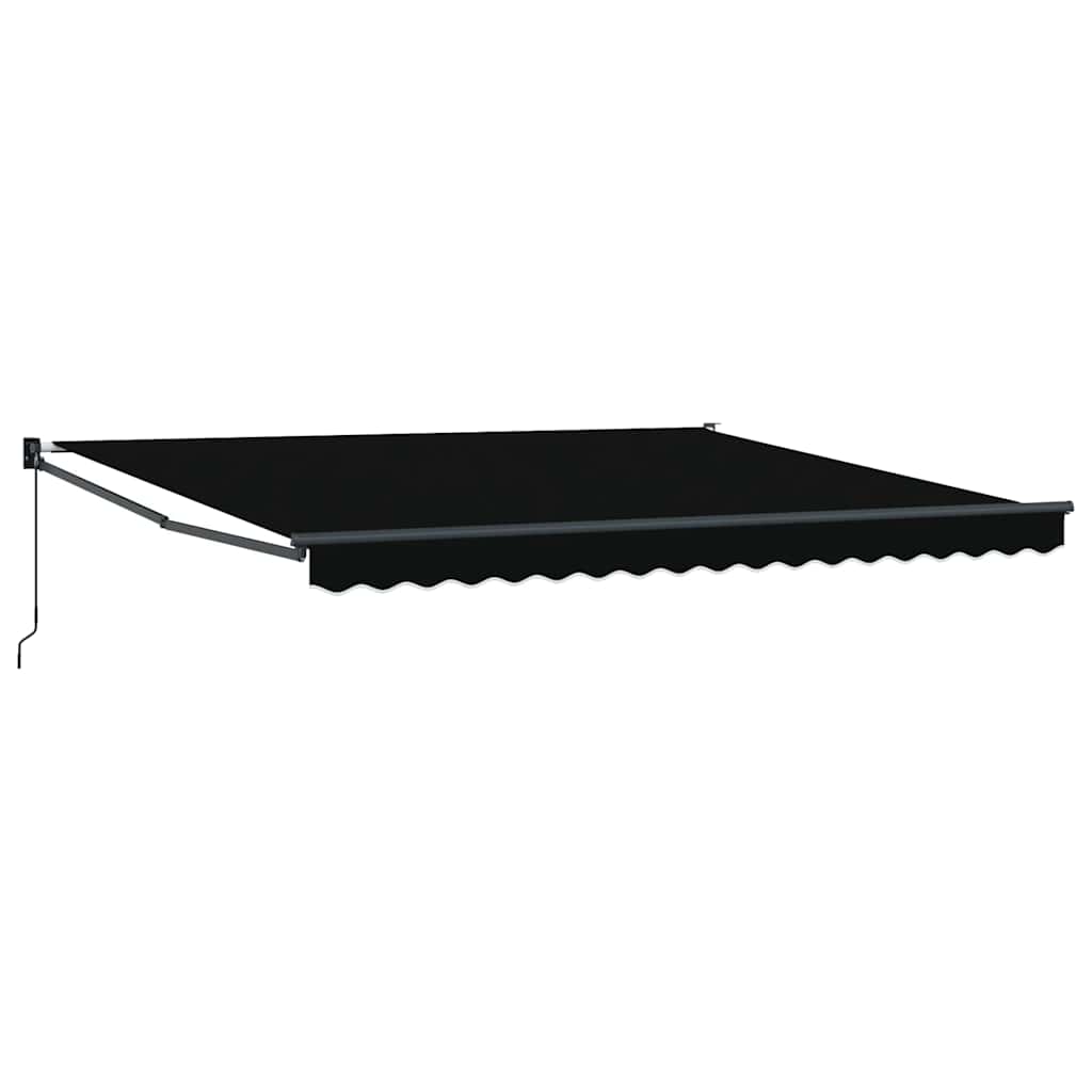 Behúzható napellenző Fekete 400 × 300 cm