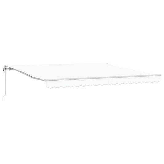 Elektromos Kihúzható Napernyő Fehér 400 × 300 cm