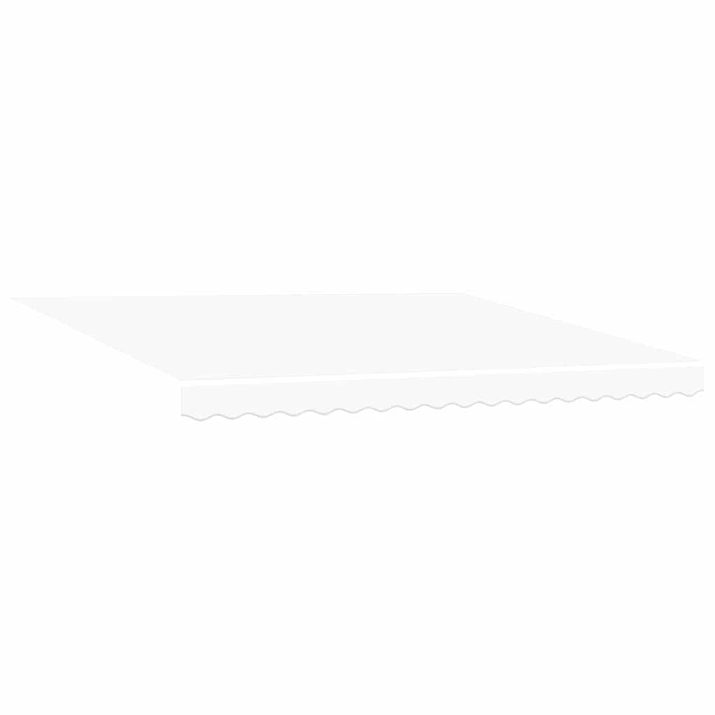 Behúzható napellenző Fehér 400 × 300 cm Poliészter és fém
