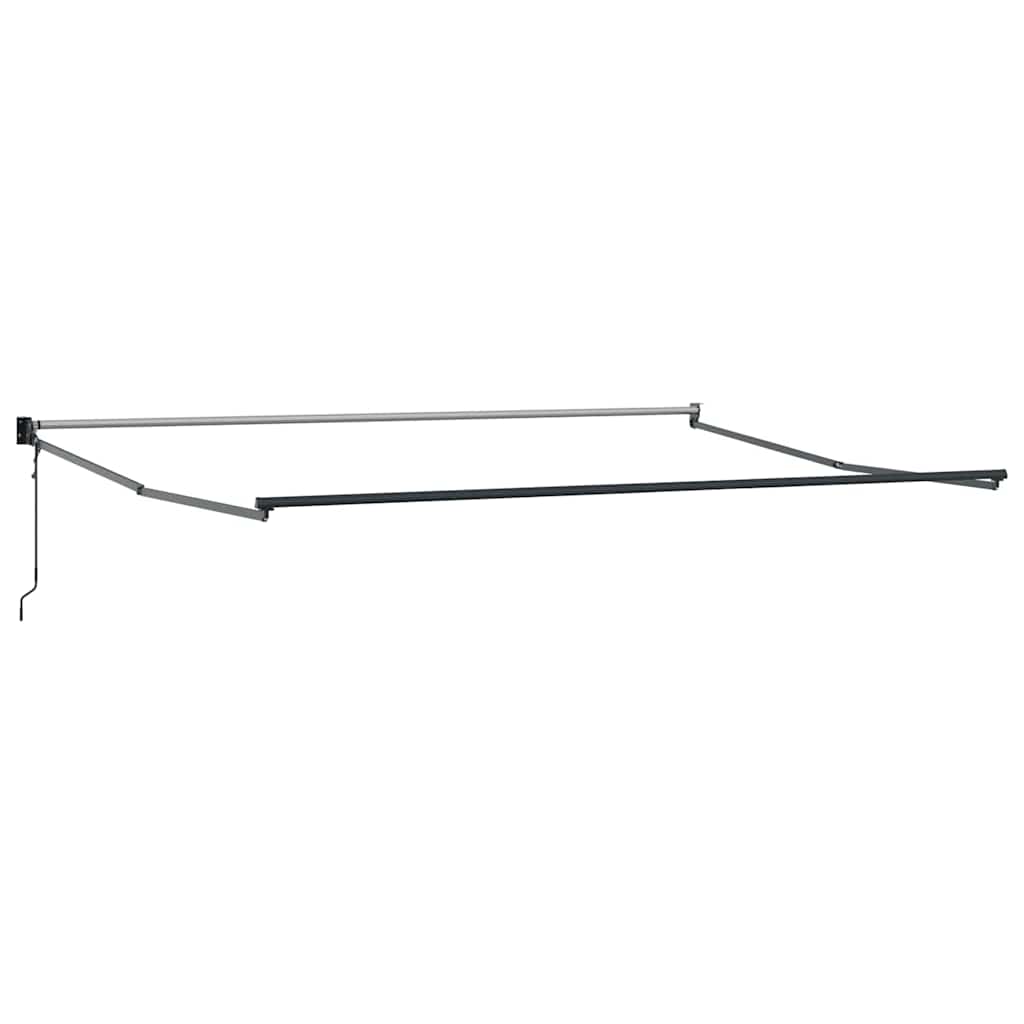 Behúzható napellenző Fehér 400 × 300 cm Poliészter és fém