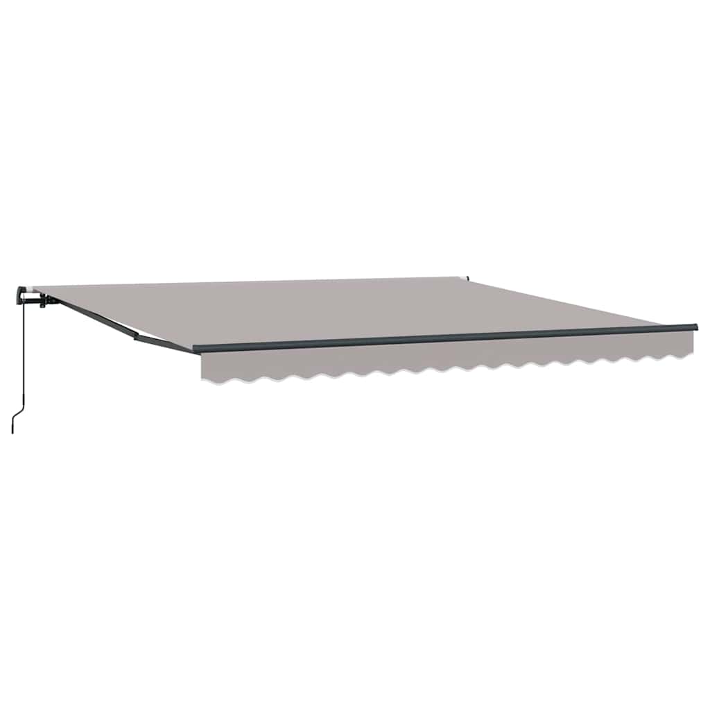Behúzható napellenző Világosszürke 400 × 300 cm