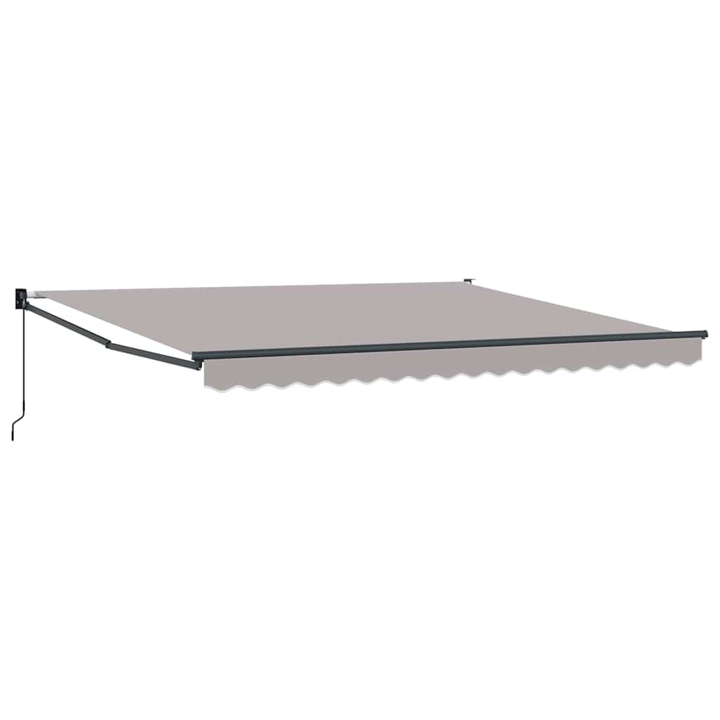 Behúzható napellenző Világosszürke 400 × 300 cm