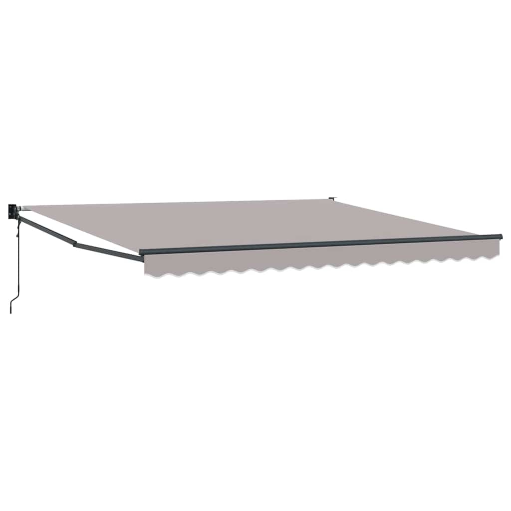 Napernyő Világosszürke 400 × 300 cm Poliészter és fém